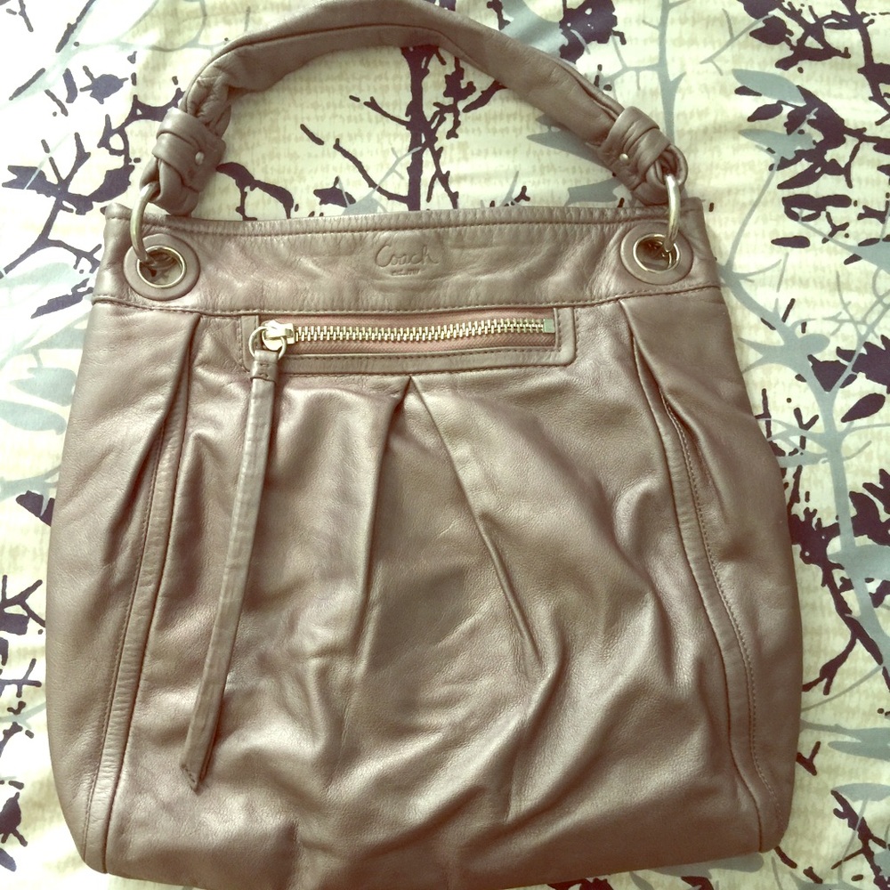 Coach leather tote